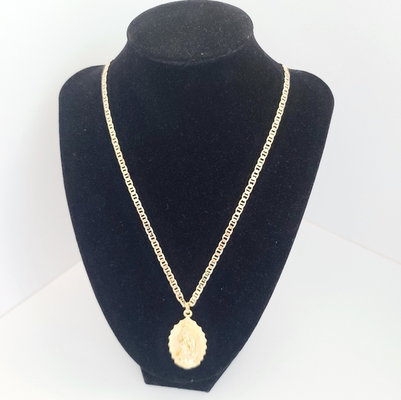 18K Gold Filled Virgen de Guadalupe necklace.New - Picture 2 of 7